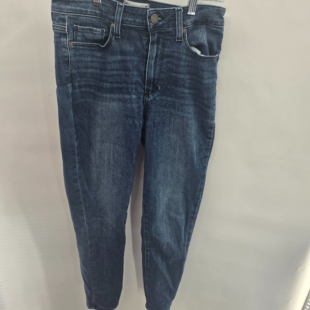 Paige Hoxton Ankle Blue Tonal Layland Denim Jeans Size 27